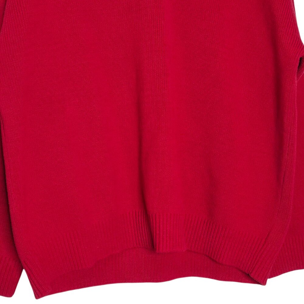 Reformation Brooklyn Sweater Sundried Tomato Red Cotton Polo Henley‎ Size L NWT - Picture 6 of 11